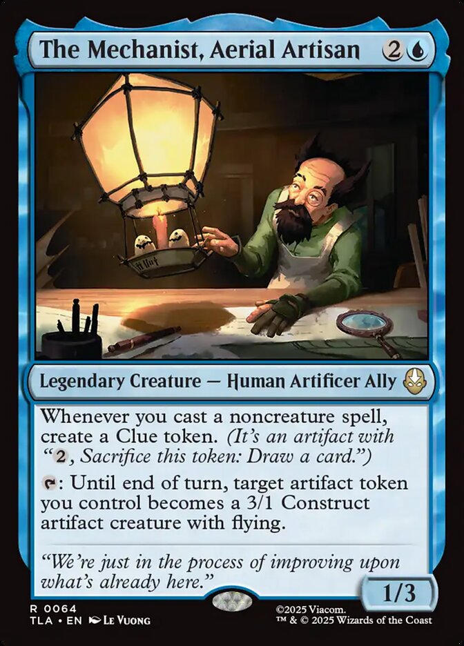 The Mechanist, Aerial Artisan – Rare Magic: The Gathering card from Avatar: The Last Airbender (#64)