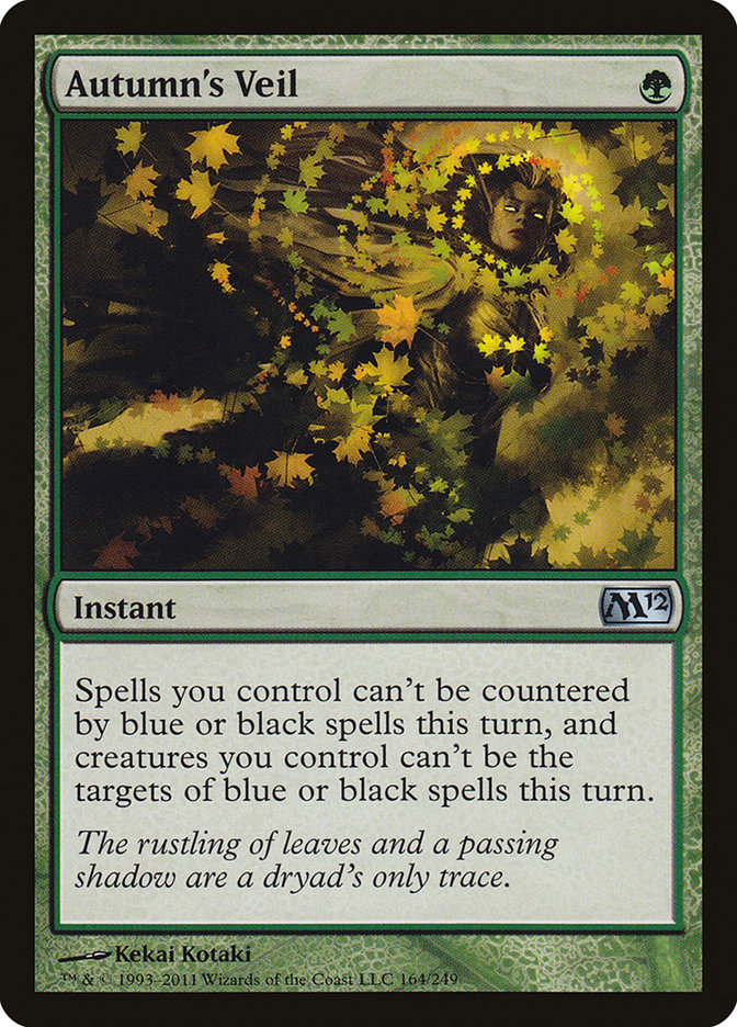 Autumn's Veil – Uncommon Magic: The Gathering card from Magic 2012 (#164)