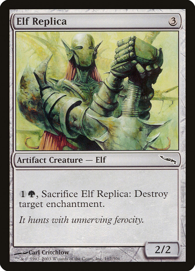 Elf Replica – Common Magic: The Gathering card from Mirrodin (#167)