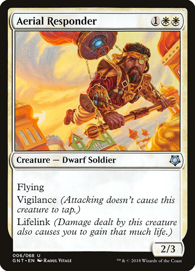 Aerial Responder – Uncommon Magic: The Gathering card from Game Night (#6)