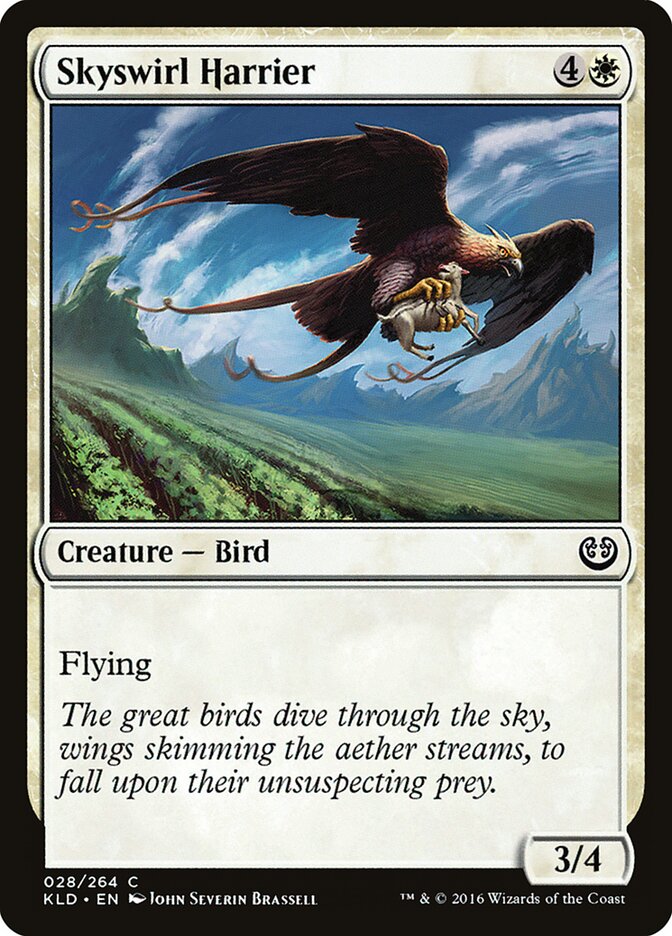 Skyswirl Harrier – Common Magic: The Gathering card from Kaladesh (#28)