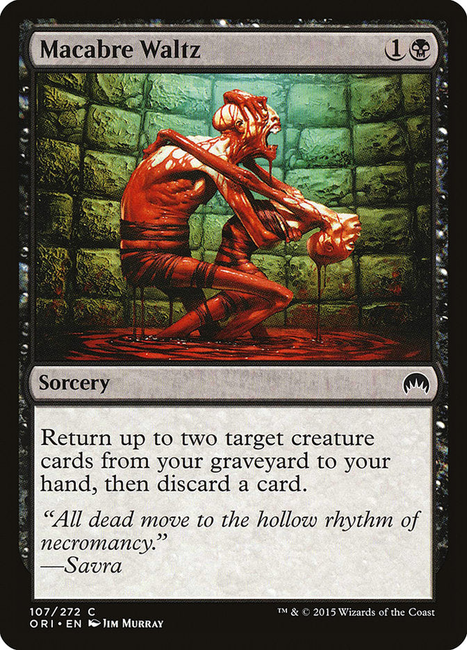 Macabre Waltz – Common Magic: The Gathering card from Magic Origins (#107)