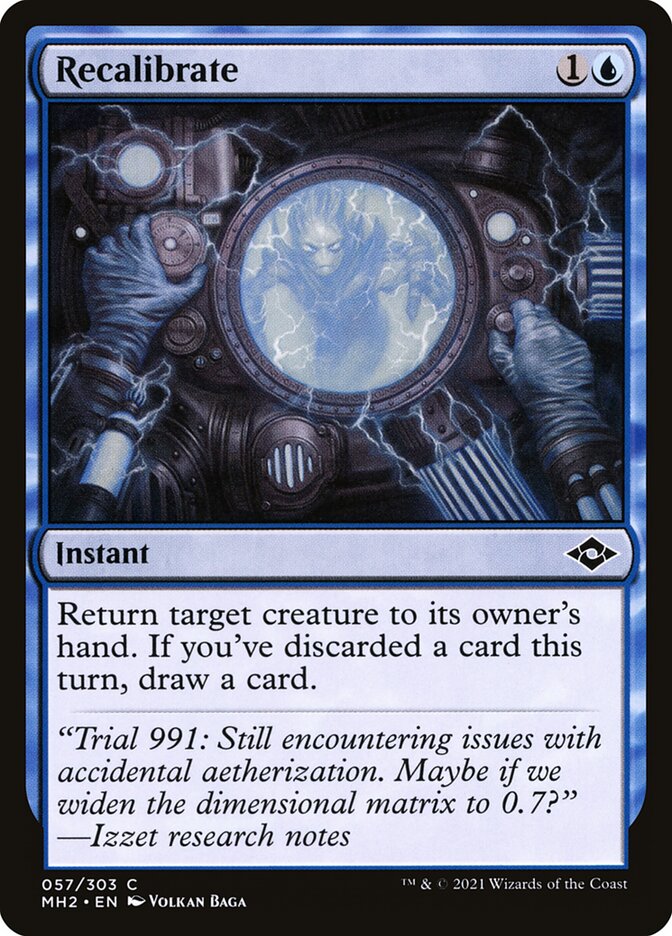 Recalibrate – Common Magic: The Gathering card from Modern Horizons 2 (#57)