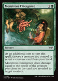 Monstrous Emergence – Common Magic: The Gathering card from Duskmourn: House of Horror (#191)