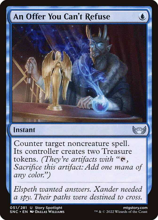 An Offer You Can't Refuse – Uncommon Magic: The Gathering card from Streets of New Capenna (#51)
