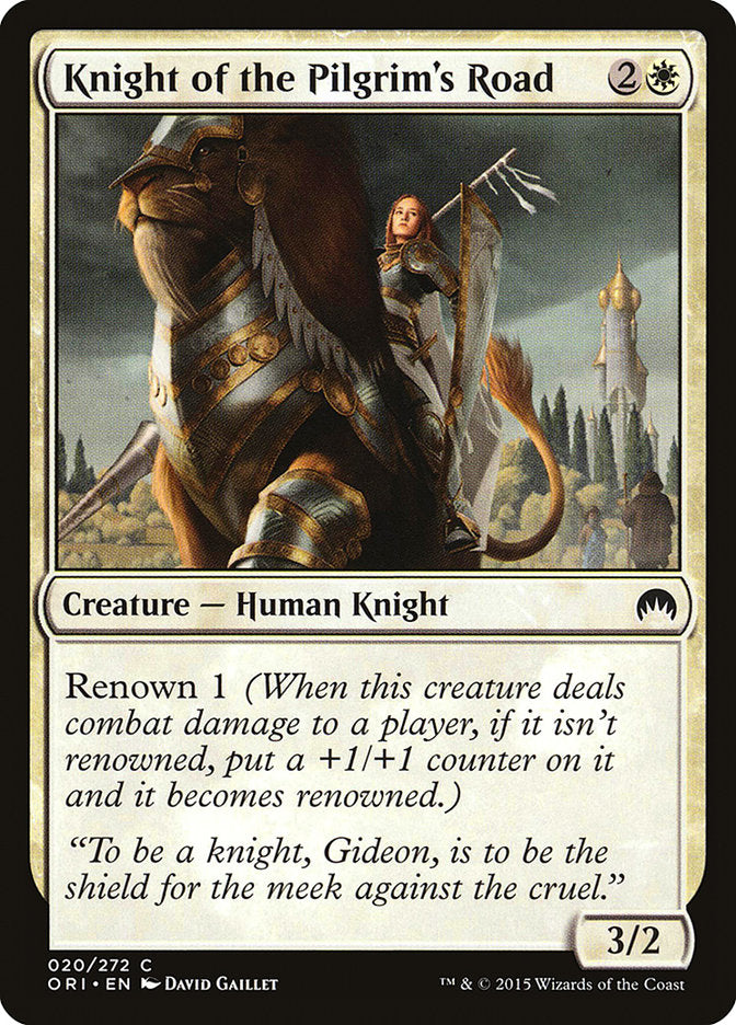 Knight of the Pilgrim's Road – Common Magic: The Gathering card from Magic Origins (#20)