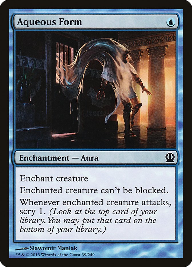 Aqueous Form – Common Magic: The Gathering card from Theros (#39)