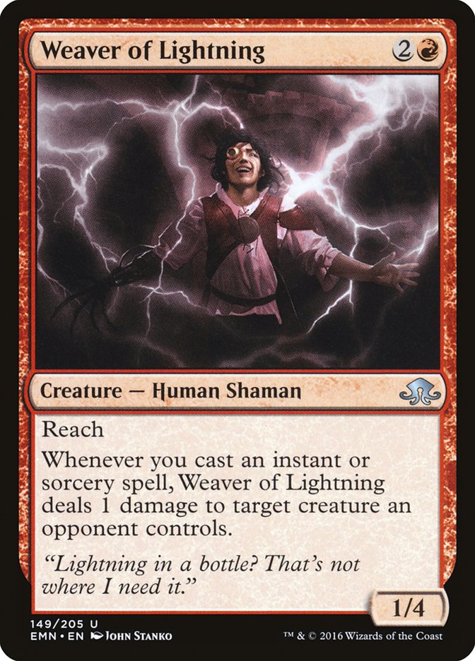 Weaver of Lightning – Uncommon Magic: The Gathering card from Eldritch Moon (#149)