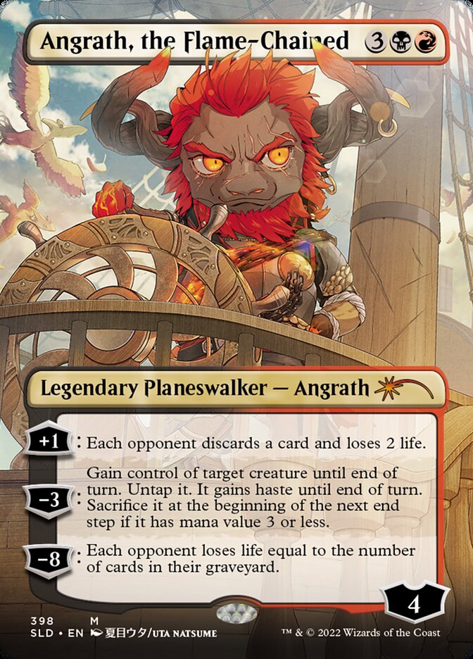 Angrath, the Flame-Chained – Mythic Magic: The Gathering card from Secret Lair Drop (#398)
