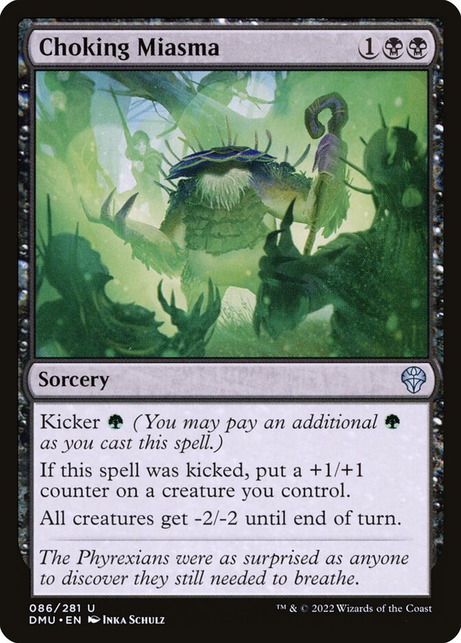 Choking Miasma – Uncommon Magic: The Gathering card from Dominaria United (#86)
