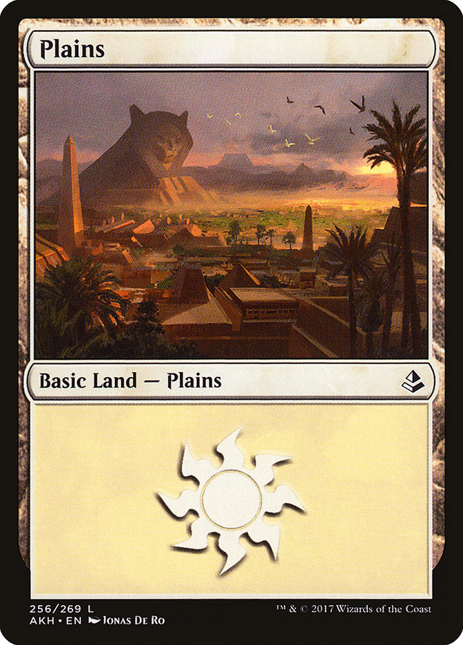 Plains – Common Magic: The Gathering card from Amonkhet (#256)