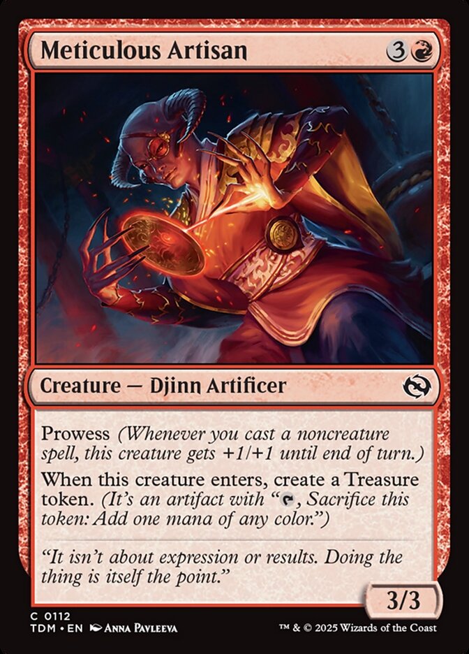 Meticulous Artisan – Common Magic: The Gathering card from Tarkir: Dragonstorm (#112)