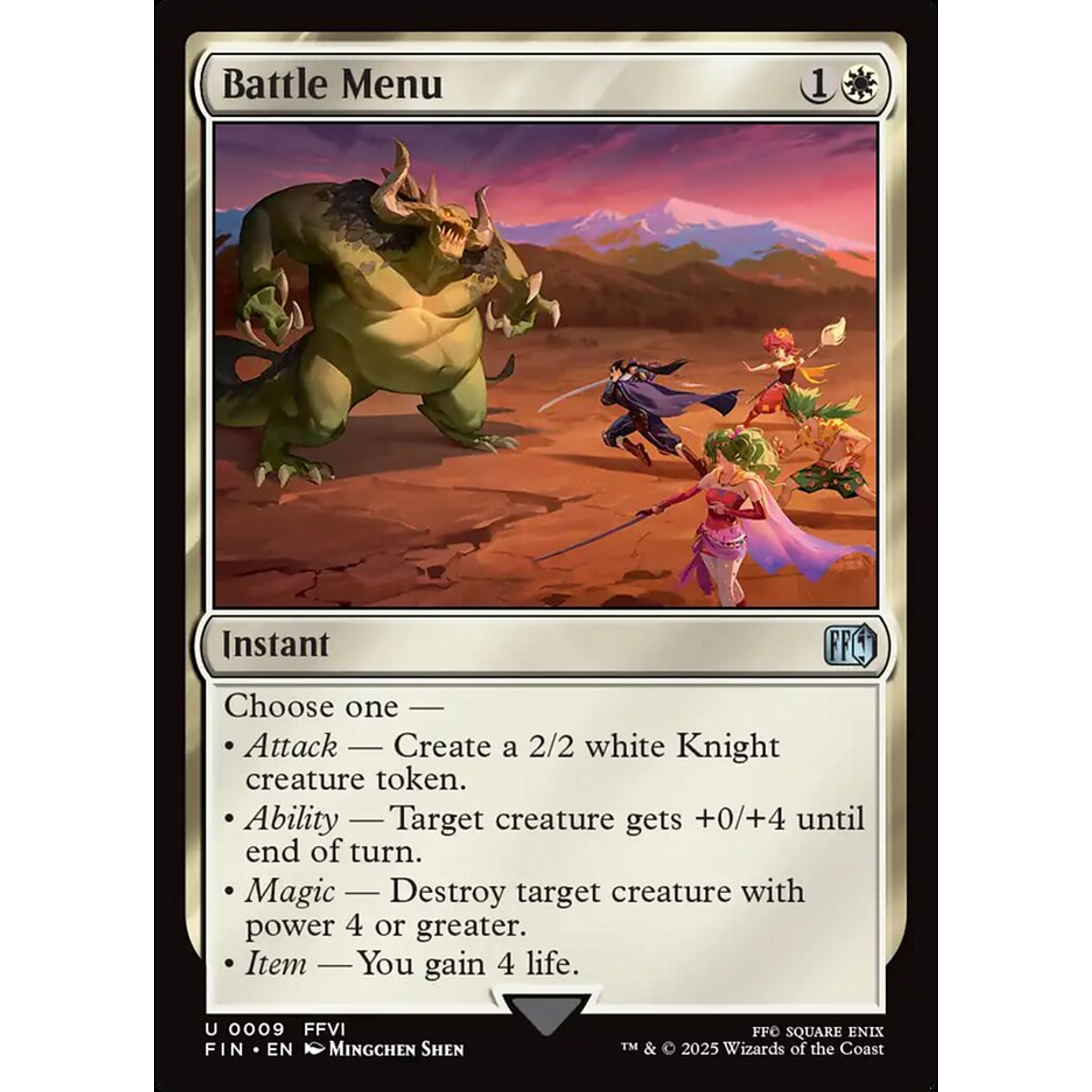 Battle Menu (FIN 9) — Moore Collectables UK
