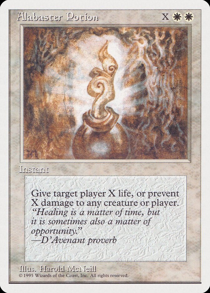 Alabaster Potion – Common Magic: The Gathering card from Rivals Quick Start Set (#1)