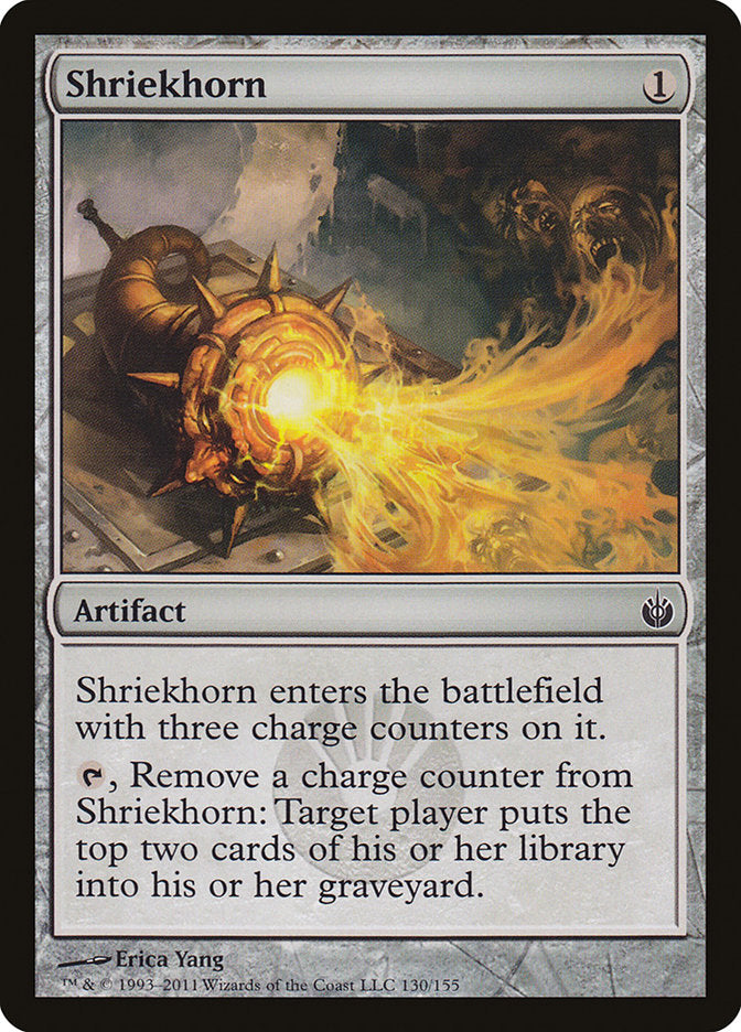 Shriekhorn – Common Magic: The Gathering card from Mirrodin Besieged (#130)