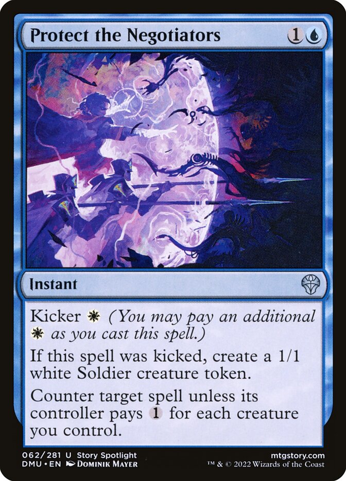Protect the Negotiators – Uncommon Magic: The Gathering card from Dominaria United (#62)
