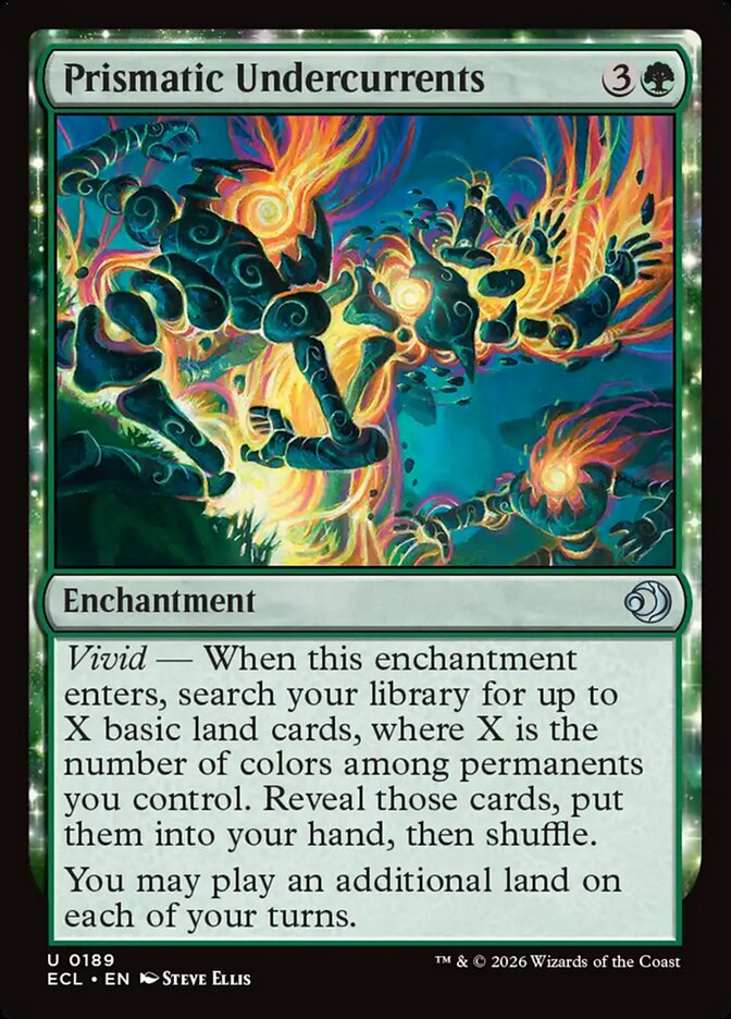 Prismatic Undercurrents – Uncommon Magic: The Gathering card from Lorwyn Eclipsed (#189)