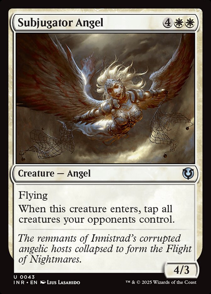 Subjugator Angel – Uncommon Magic: The Gathering card from Innistrad Remastered (#43)