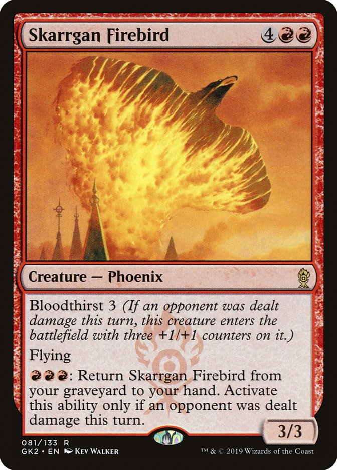 Skarrgan Firebird – Rare Magic: The Gathering card from RNA Guild Kit (#81)
