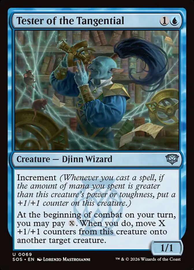 Tester of the Tangential – Uncommon Magic: The Gathering card from Secrets of Strixhaven (#69)