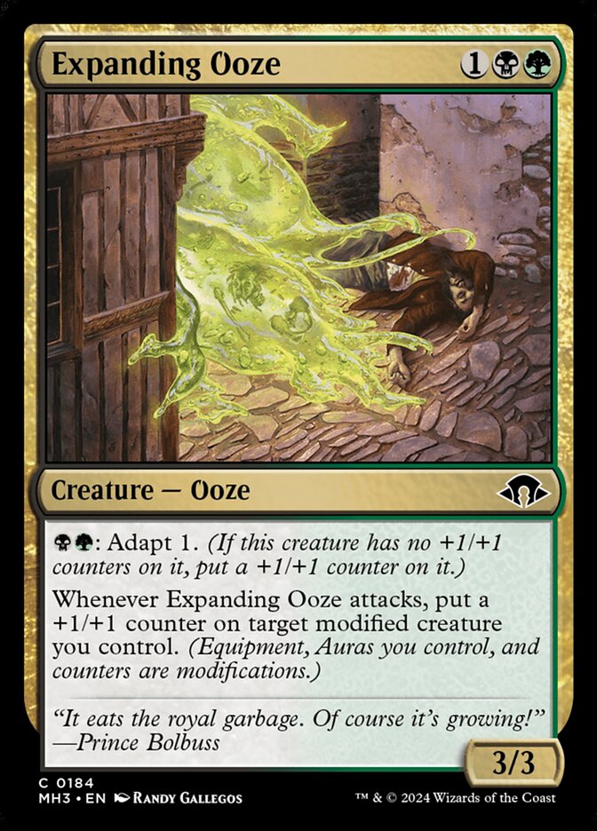 Expanding Ooze – Common Magic: The Gathering card from Modern Horizons 3 (#184)