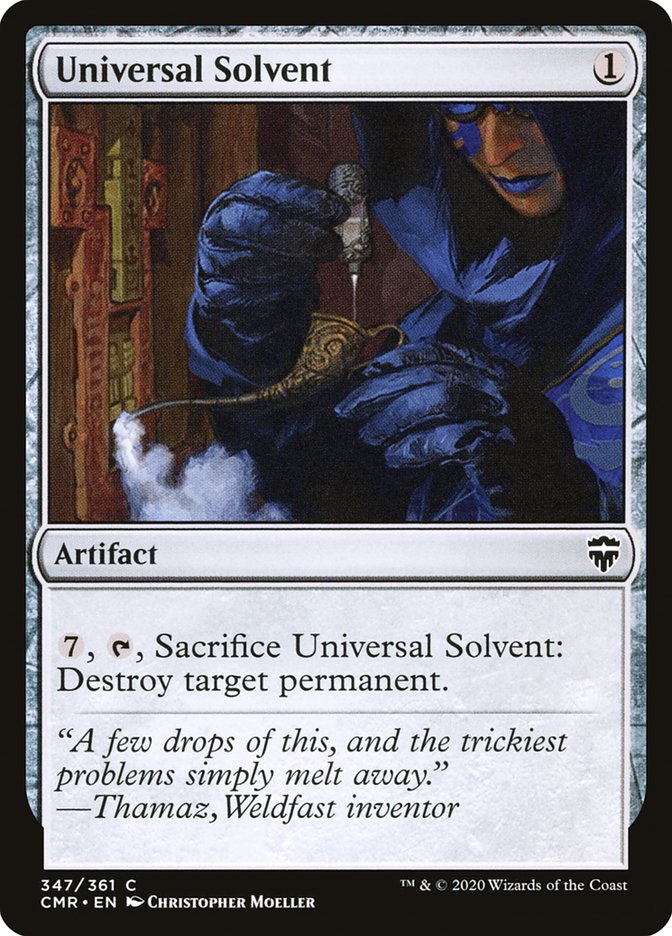Universal Solvent – Common Magic: The Gathering card from Commander Legends (#347)