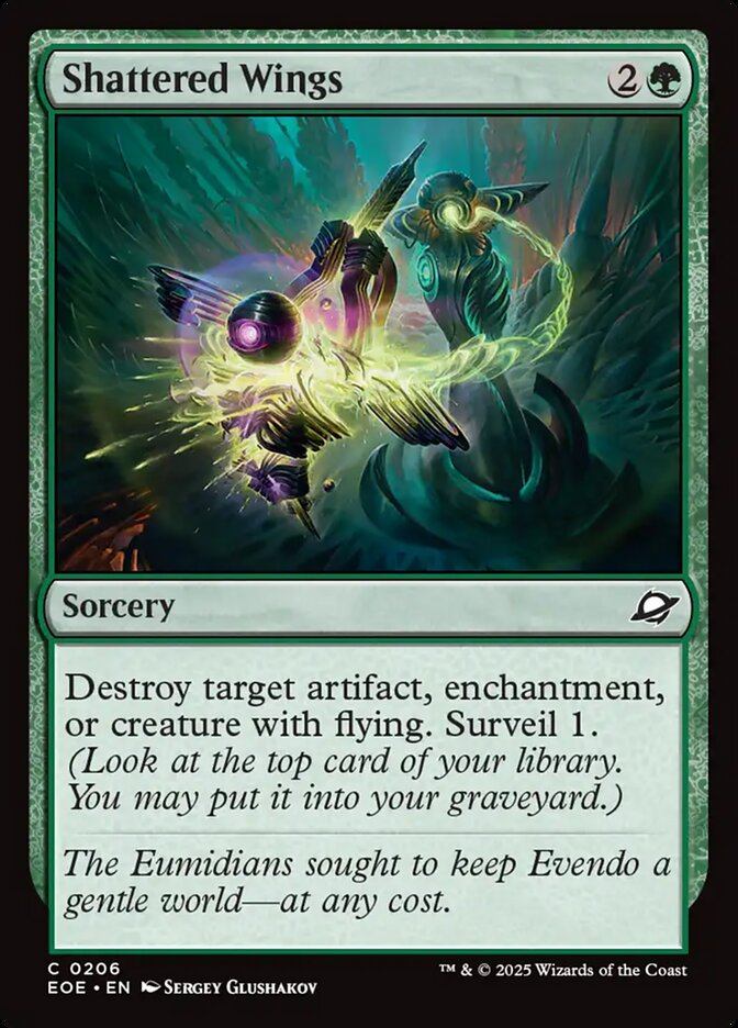 Shattered Wings – Common Magic: The Gathering card from Edge of Eternities (#206)