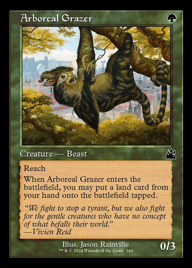Arboreal Grazer – Common Magic: The Gathering card from Ravnica Remastered (#343)