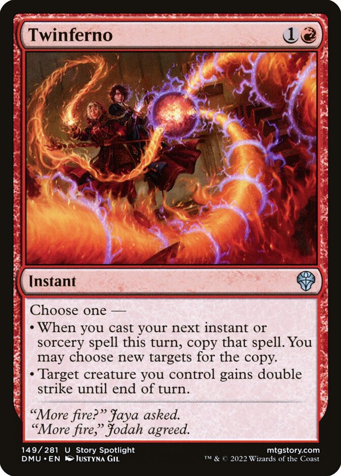 Twinferno – Uncommon Magic: The Gathering card from Dominaria United (#149)