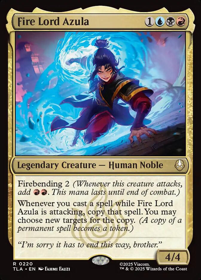 Fire Lord Azula – Rare Magic: The Gathering card from Avatar: The Last Airbender (#220)