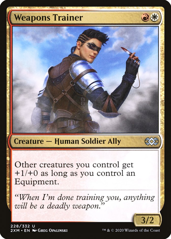 Weapons Trainer – Uncommon Magic: The Gathering card from Double Masters (#228)