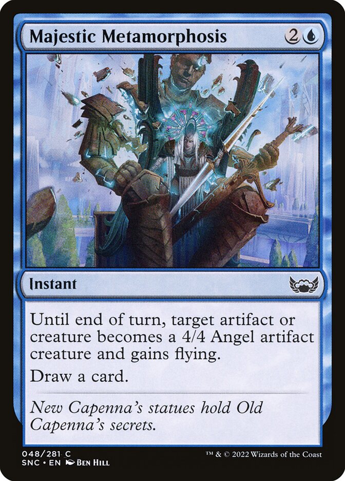 Majestic Metamorphosis – Common Magic: The Gathering card from Streets of New Capenna (#48)