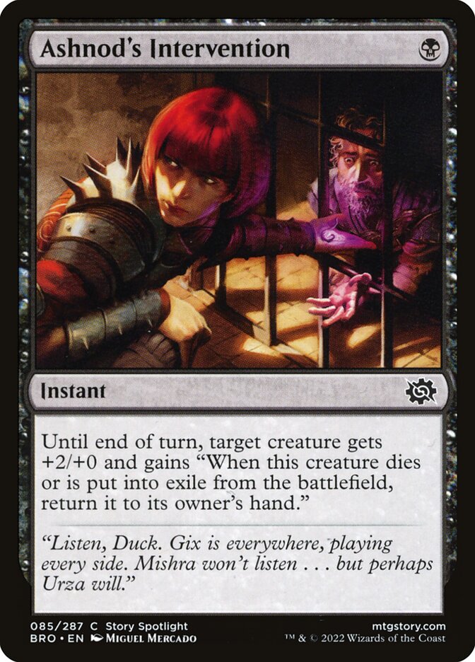 Ashnod's Intervention – Common Magic: The Gathering card from The Brothers' War (#85)