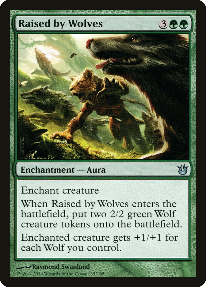 Raised by Wolves – Uncommon Magic: The Gathering card from Born of the Gods (#135)