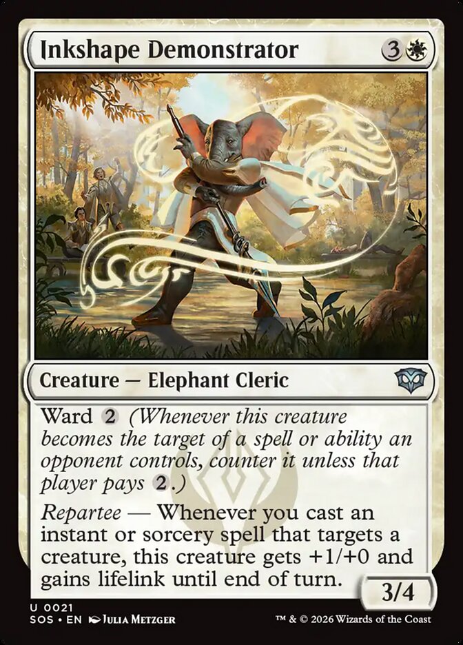 Inkshape Demonstrator – Uncommon Magic: The Gathering card from Secrets of Strixhaven (#21)