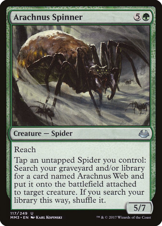 Arachnus Spinner – Uncommon Magic: The Gathering card from Modern Masters 2017 (#117)