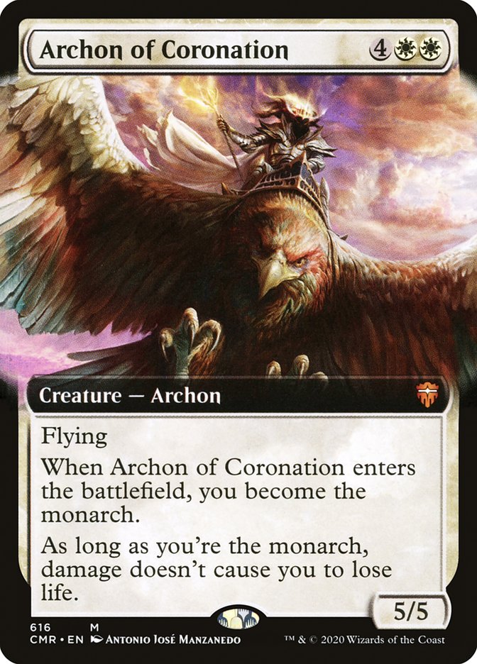 Archon of Coronation – Mythic Magic: The Gathering card from Commander Legends (#616)