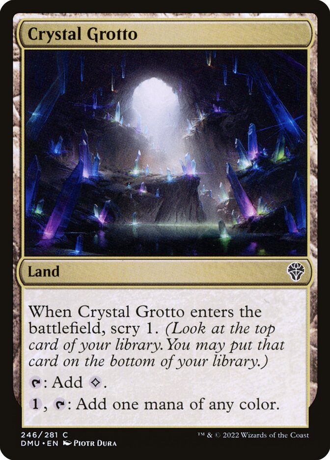 Crystal Grotto – Common Magic: The Gathering card from Dominaria United (#246)