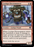 Cyclops Electromancer – Common Magic: The Gathering card from Commander Masters (#212)