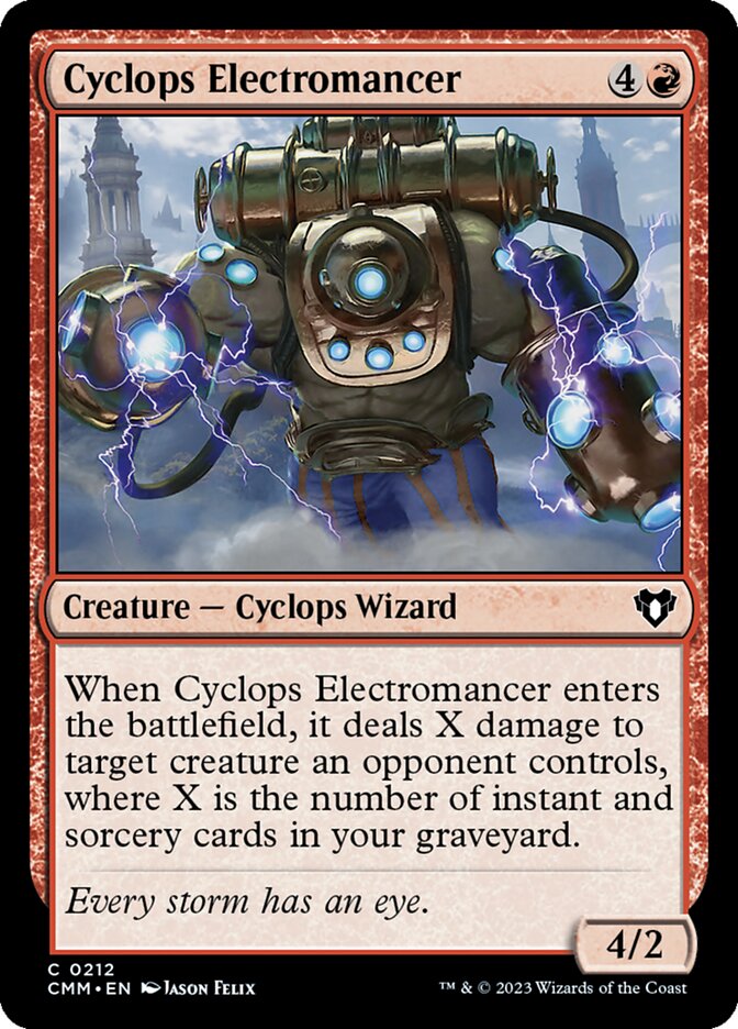 Cyclops Electromancer – Common Magic: The Gathering card from Commander Masters (#212)