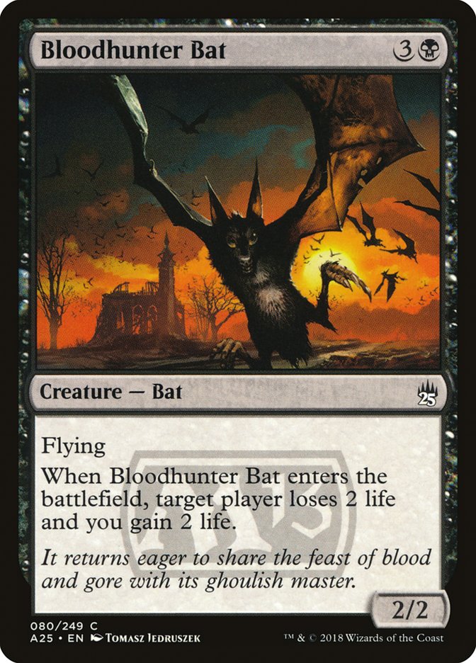 Bloodhunter Bat – Common Magic: The Gathering card from Masters 25 (#80)