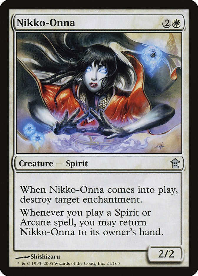 Nikko-Onna – Uncommon Magic: The Gathering card from Saviors of Kamigawa (#21)