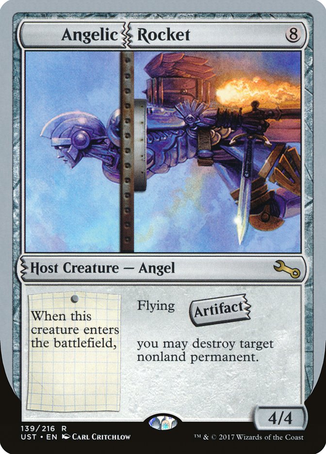 Angelic Rocket – Rare Magic: The Gathering card from Unstable (#139)