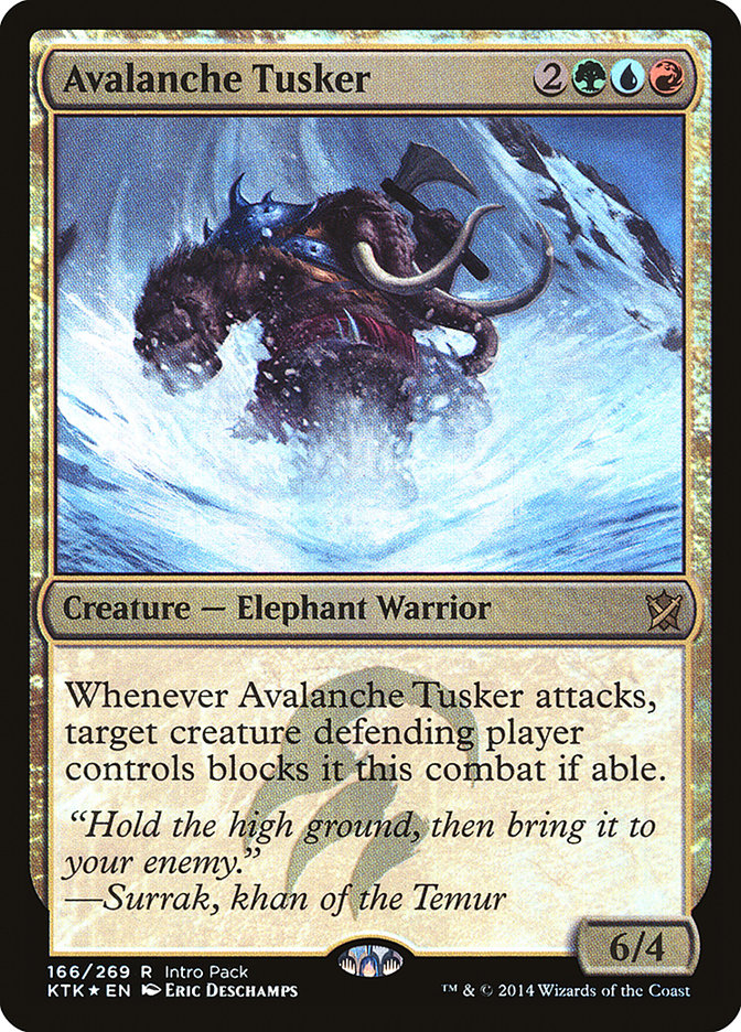 Avalanche Tusker – Rare Magic: The Gathering card from Khans of Tarkir Promos (#166)