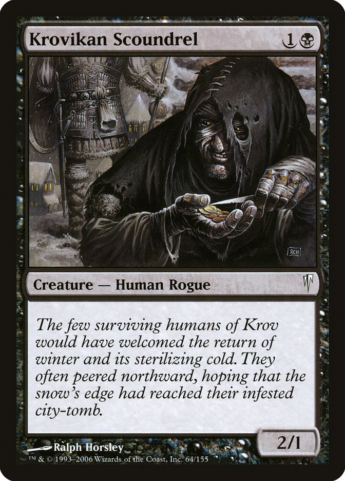 Krovikan Scoundrel – Common Magic: The Gathering card from Coldsnap (#64)