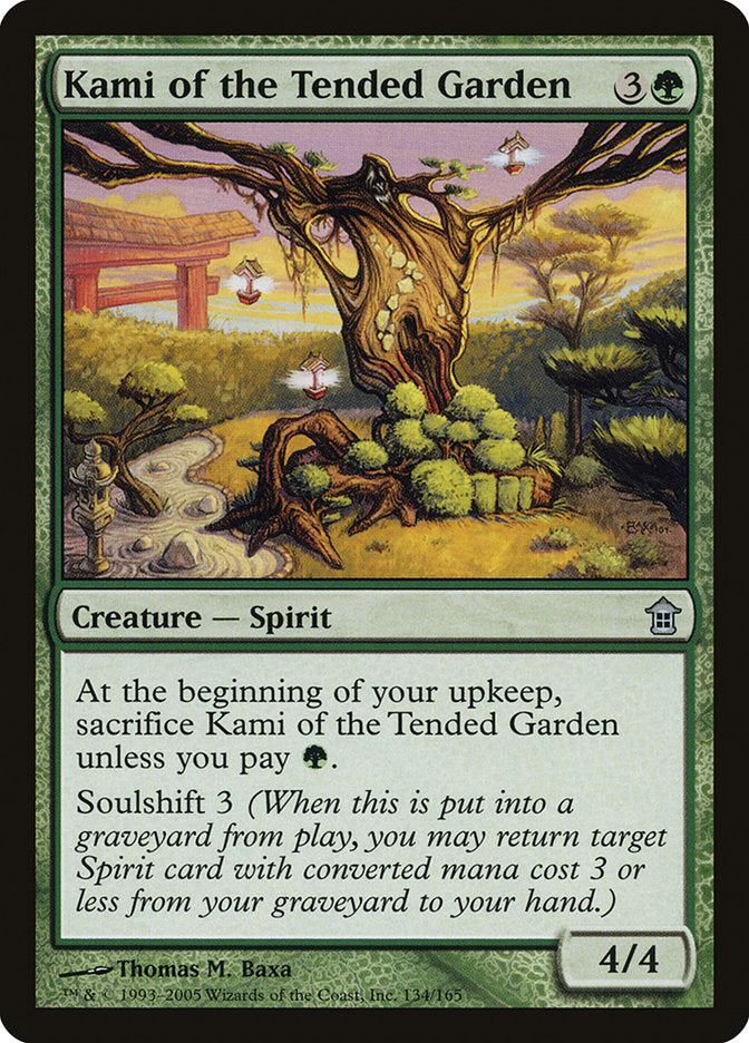 Kami of the Tended Garden – Uncommon Magic: The Gathering card from Saviors of Kamigawa (#134)