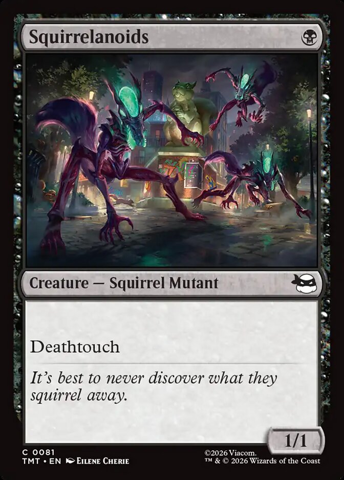 Squirrelanoids – Common Magic: The Gathering card from Teenage Mutant Ninja Turtles (#81)