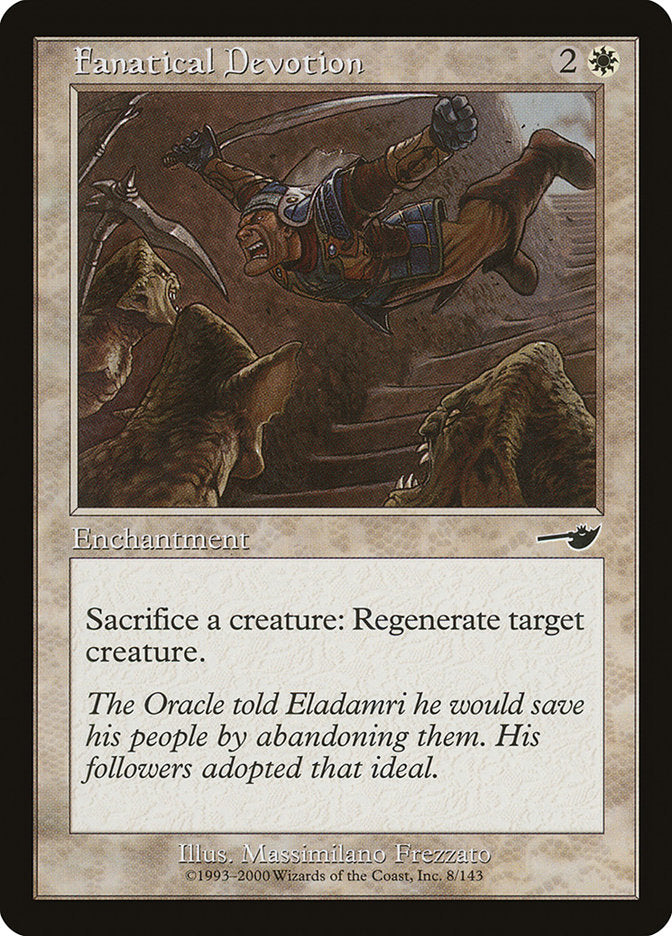 Fanatical Devotion – Common Magic: The Gathering card from Nemesis (#8)