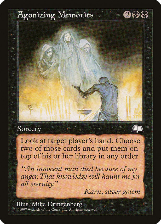 Agonizing Memories – Uncommon Magic: The Gathering card from Weatherlight (#60)