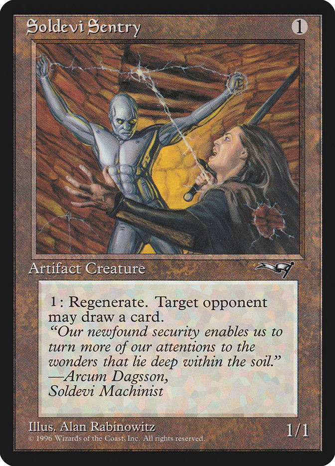 Soldevi Sentry – Common Magic: The Gathering card from Alliances (#132b)